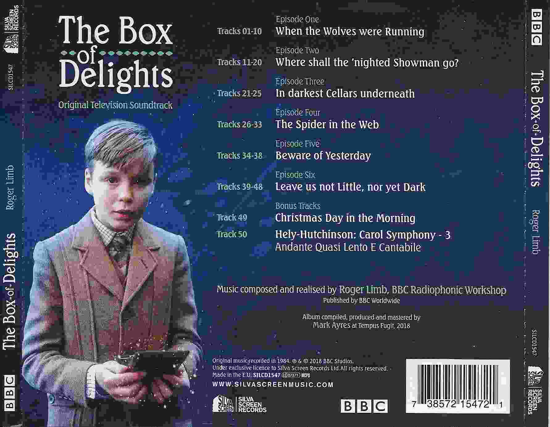 Picture of SILCD 1547 The box of delights by artist Roger Limb and the BBC Radiophonic Workshop from the BBC records and Tapes library